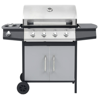 vidaXL Gas Barbecue Grill 4+1 Cooking Zone Steel & Stainless Steel - Giant Lobelia