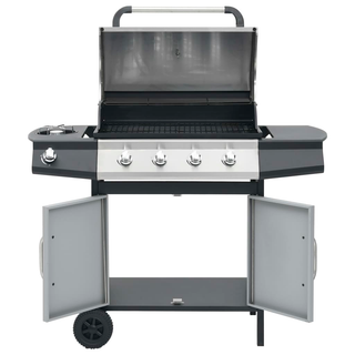 vidaXL Gas Barbecue Grill 4+1 Cooking Zone Steel & Stainless Steel - Giant Lobelia