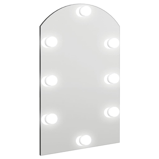 vidaXL Mirror with LED Lights 60x40 cm Glass Arch - Giant Lobelia