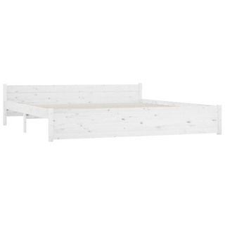 Bed Frame with Drawers White 180x200 cm Super King Size - Giant Lobelia