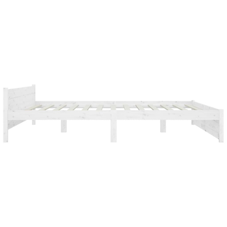 Bed Frame with Drawers White 180x200 cm Super King Size - Giant Lobelia