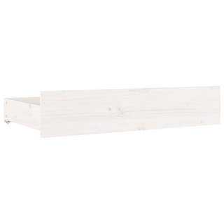 Bed Frame with Drawers White 180x200 cm Super King Size - Giant Lobelia