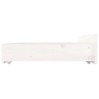 Bed Frame with Drawers White 180x200 cm Super King Size - Giant Lobelia