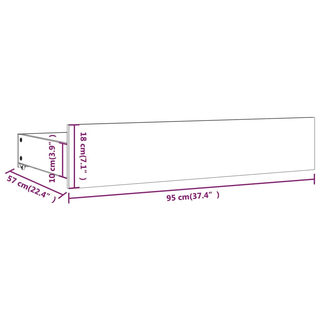 Bed Frame with Drawers White 180x200 cm Super King Size - Giant Lobelia