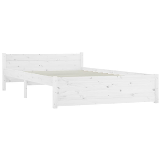 Bed Frame with Drawers White 135x190 cm Double - Giant Lobelia