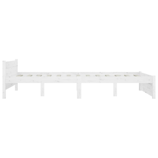 Bed Frame with Drawers White 135x190 cm Double - Giant Lobelia