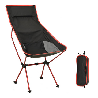 vidaXL Foldable Camping Chair PVC and Aluminium Black - Giant Lobelia