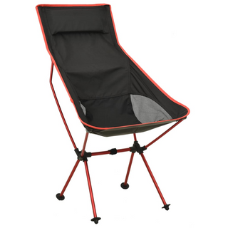 vidaXL Foldable Camping Chair PVC and Aluminium Black - Giant Lobelia