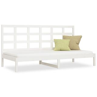 vidaXL Day Bed White 90x200 cm Solid Wood Pine - Giant Lobelia