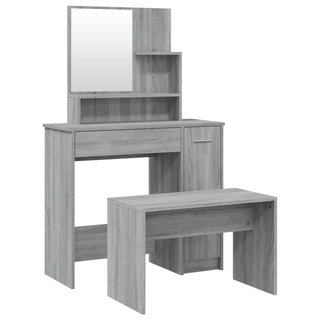 vidaXL Dressing Table Set Grey Sonoma 86.5x35x136 cm - Giant Lobelia