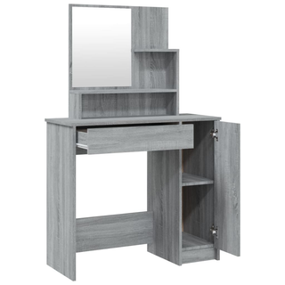 vidaXL Dressing Table Set Grey Sonoma 86.5x35x136 cm - Giant Lobelia