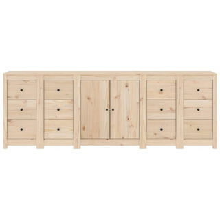 vidaXL Sideboard 230x35x80 cm Solid Wood Pine - Giant Lobelia