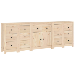 vidaXL Sideboard 230x35x80 cm Solid Wood Pine - Giant Lobelia