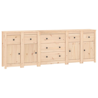 vidaXL Sideboard 230x35x80 cm Solid Wood Pine - Giant Lobelia