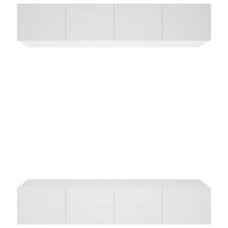 vidaXL TV Cabinets 4 pcs White 80x30x30 cm Engineered Wood - Giant Lobelia