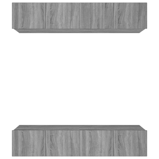 vidaXL TV Cabinets 4 pcs Grey Sonoma 80x30x30 cm Engineered Wood - Giant Lobelia