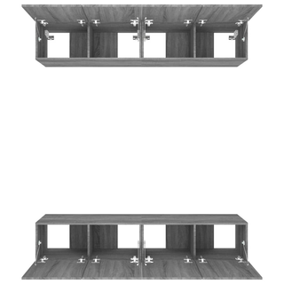 vidaXL TV Cabinets 4 pcs Grey Sonoma 80x30x30 cm Engineered Wood - Giant Lobelia