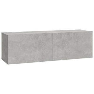 4 Piece TV Cabinet Set Concrete Grey - Giant Lobelia