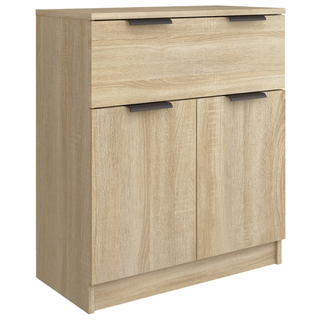 3 Piece Sideboards Sonoma Oak Engineered Wood - Giant Lobelia