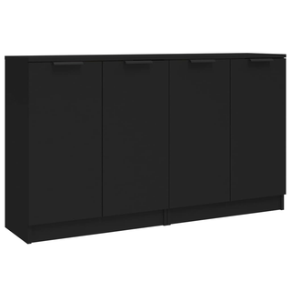 Sideboards 2 pcs Black 60x30x70 cm Engineered Wood - Giant Lobelia