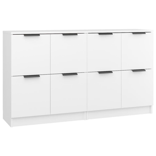 vidaXL Sideboards 2 pcs White 60x30x70 cm Engineered Wood - Giant Lobelia