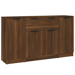 vidaXL Sideboards 3 pcs Brown Oak Engineered Wood - Giant Lobelia