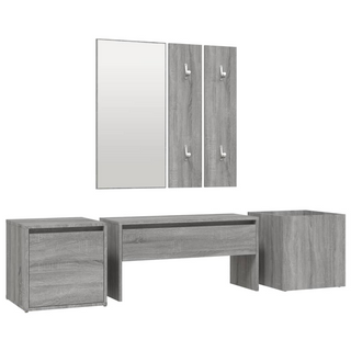 vidaXL Hallway Furniture Set Grey Sonoma Engineered Wood - Giant Lobelia