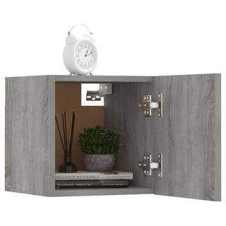 vidaXL Wall-mounted TV Cabinets 8 pcs Grey Sonoma 30.5x30x30 cm - Giant Lobelia