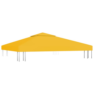 2-Tier Gazebo Top Cover 310 g/m² 3x3 m Yellow - Giant Lobelia