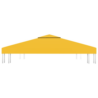 2-Tier Gazebo Top Cover 310 g/m² 3x3 m Yellow - Giant Lobelia