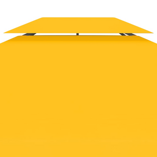 2-Tier Gazebo Top Cover 310 g/m² 4x3 m Yellow - Giant Lobelia