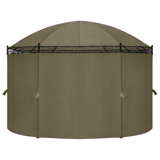 Gazebo with Curtains 520x349x255 cm Taupe 180 g/m² - Giant Lobelia