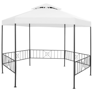 Garden Gazebo 323x275x265 cm White 180 g/m² - Giant Lobelia