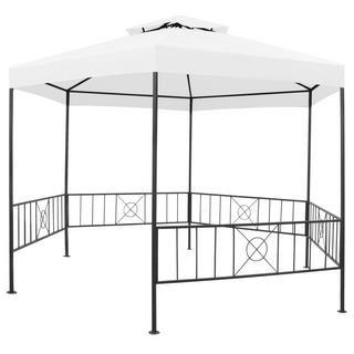 Garden Gazebo 323x275x265 cm White 180 g/m² - Giant Lobelia