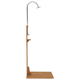 vidaXL Garden Shower 75x75x210 cm Solid Teak Wood - Giant Lobelia