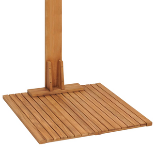 vidaXL Garden Shower 75x75x210 cm Solid Teak Wood - Giant Lobelia