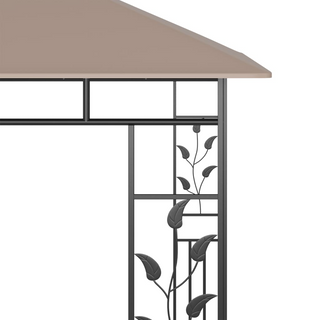 Gazebo with Mosquito Net 3x3x2.73 m Taupe 180 g/m² - Giant Lobelia