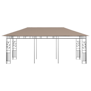 Gazebo with Mosquito Net 6x3x2.73 m Taupe 180 g/m² - Giant Lobelia