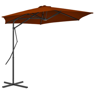 vidaXL Outdoor Parasol with Steel Pole Terracotta 300x230 cm - Giant Lobelia