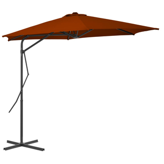 vidaXL Outdoor Parasol with Steel Pole Terracotta 300x230 cm - Giant Lobelia