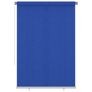 vidaXL Outdoor Roller Blind 160x230 cm Blue HDPE - Giant Lobelia