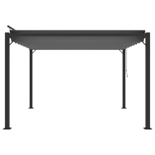 Gazebo with Louvered Roof 3x3 m Anthracite Fabric and Aluminium - Giant Lobelia