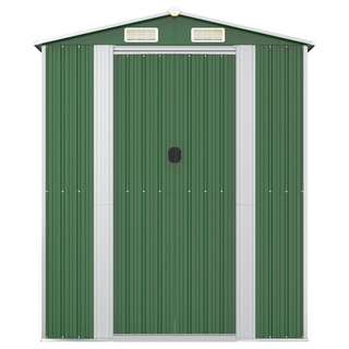 Garden Shed Green 192x274x223 cm Galvanised Steel - Giant Lobelia