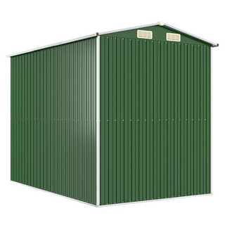 Garden Shed Green 192x274x223 cm Galvanised Steel - Giant Lobelia