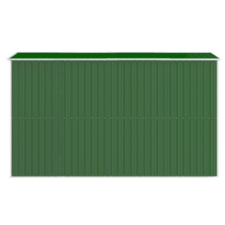 Garden Shed Green 192x357x223 cm Galvanised Steel - Giant Lobelia