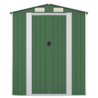 Garden Shed Green 192x523x223 cm Galvanised Steel - Giant Lobelia