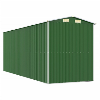 Garden Shed Green 192x523x223 cm Galvanised Steel - Giant Lobelia