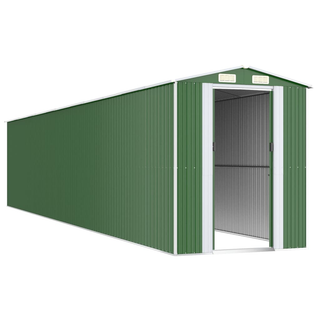 Garden Shed Green 192x1021x223 cm Galvanised Steel - Giant Lobelia