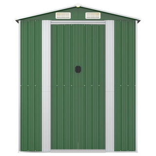 Garden Shed Green 192x1021x223 cm Galvanised Steel - Giant Lobelia