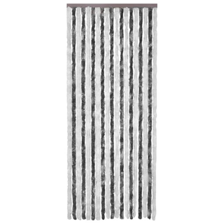 vidaXL Insect Curtain Grey and White 90x200 cm Chenille - Giant Lobelia